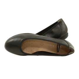 Pohodlné kožené balerínky Caprice 22150-20 022 Black nappa černý 5