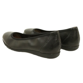 Pohodlné kožené balerínky Caprice 22150-20 022 Black nappa černý 4