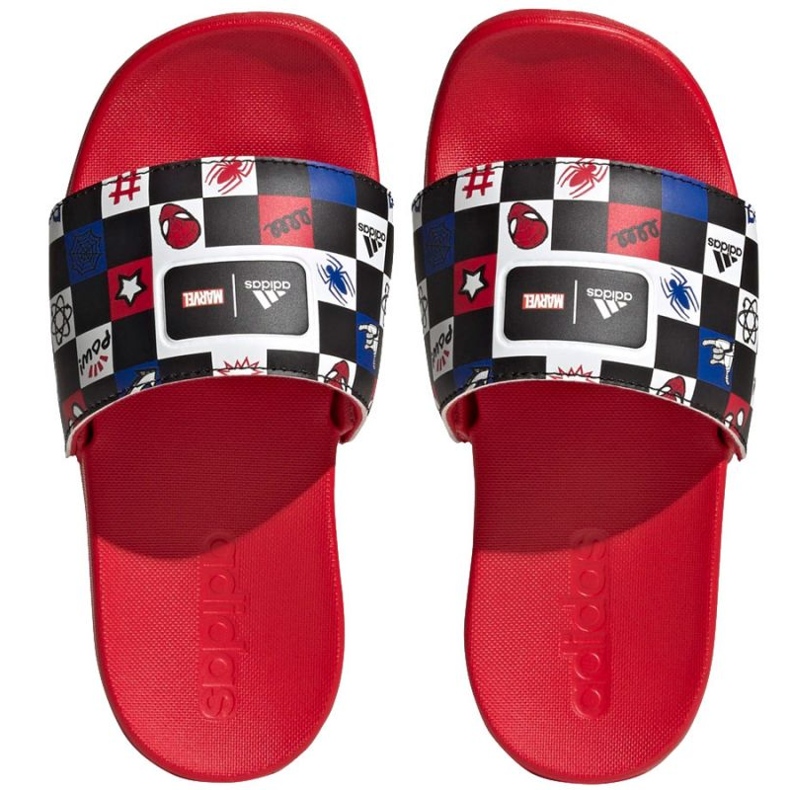 Žabky Adidas Adilette Comfort Spiderman K HP7758 červený 1