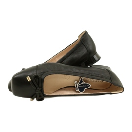 Caprice balerína dámské boty s mašlí 9-22104-20 040 Černá 4