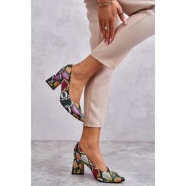 Lewski Shoes Kožené lodičky v botách s hadím vzorem 3277 Vícebarevné vícebarevný 1 Lewski Shoes Kožené lodičky v botách s hadím vzorem 3277 Vícebarevné vícebarevný 1