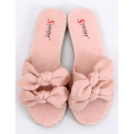 Růžové dámské růžové pantofle LL-119 Pink růžový 1