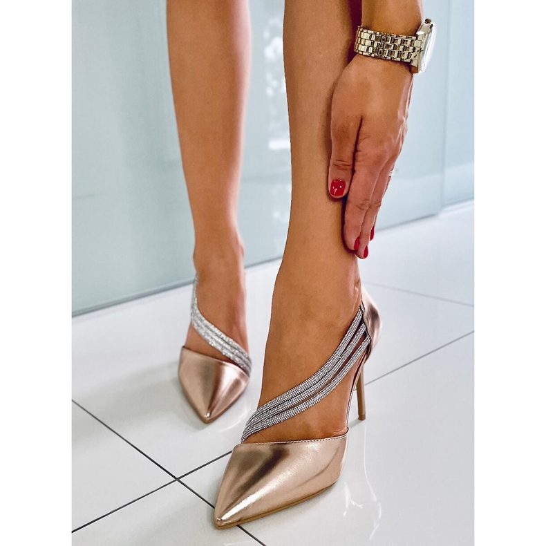 Asymetrické podpatky Lucille Champagne růžový 1 Asymetrické podpatky Lucille Champagne růžový 1