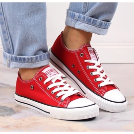 Červené poloviční tenisky Big Star T274020 červený 1