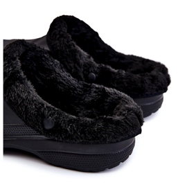 PM2 Pánské zateplené skluzavky Crocs Black Calmo černá 4
