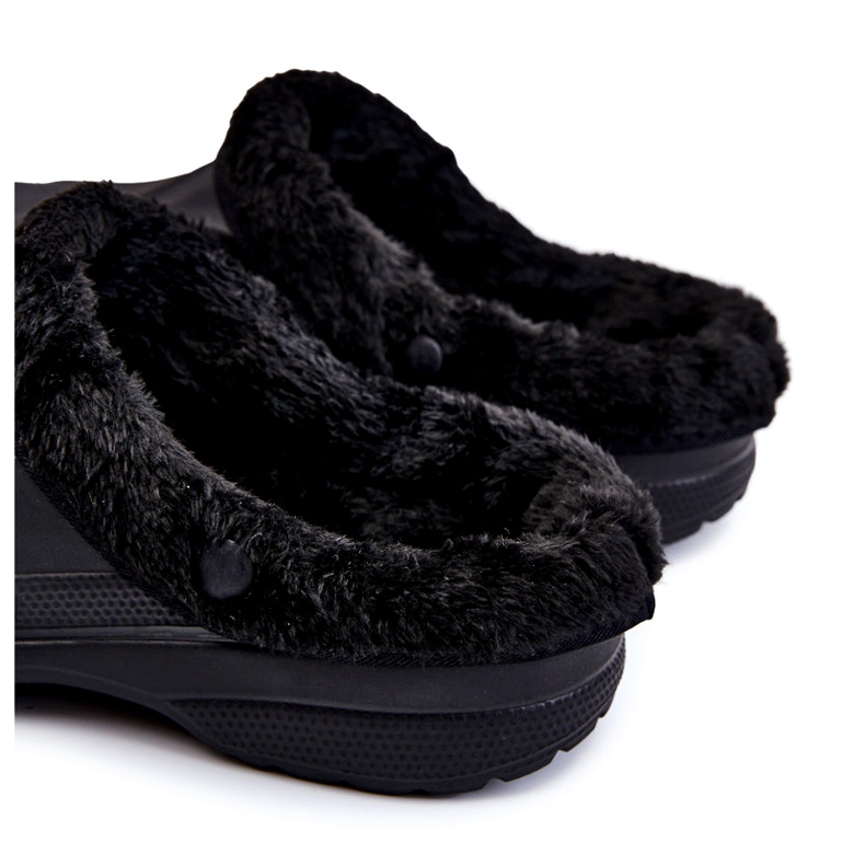 PM2 Pánské zateplené skluzavky Crocs Black Calmo černý 4