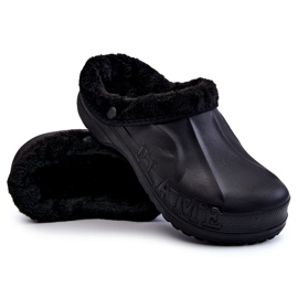 PM2 Pánské zateplené skluzavky Crocs Black Calmo černý 3
