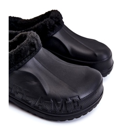 PM2 Pánské zateplené skluzavky Crocs Black Calmo černý 2