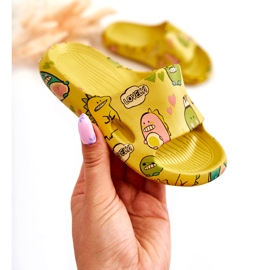 WJ1 Lehké dětské pantofle Dinosauři Yellow Astro žlutá 1 WJ1 Lehké dětské pantofle Dinosauři Yellow Astro žlutá 1