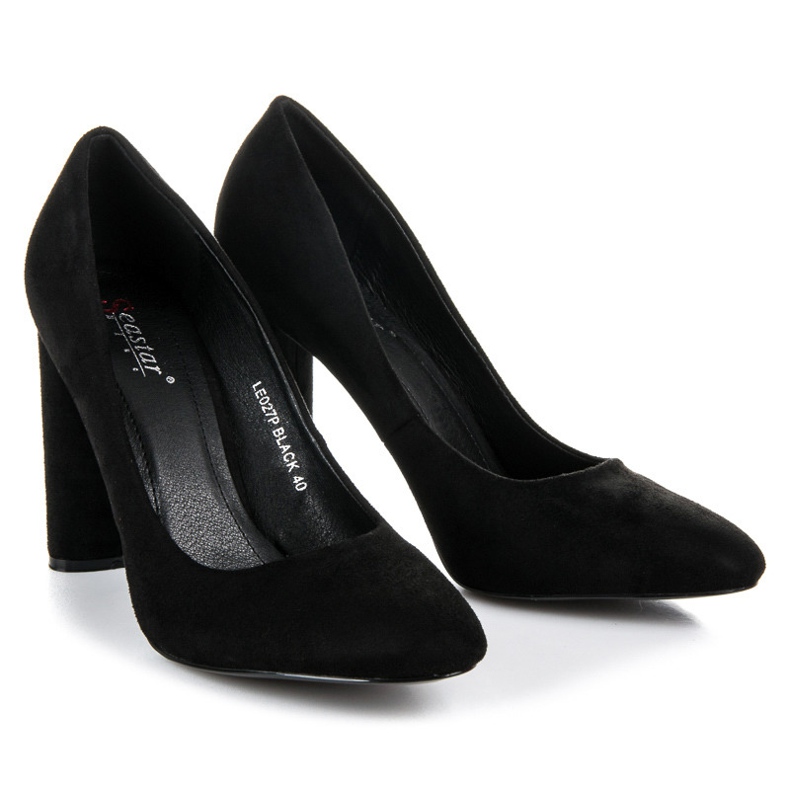 Seastar Semišové lodičky černý 2