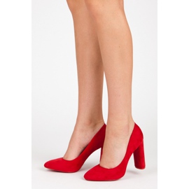 Seastar Semišové lodičky červený 2