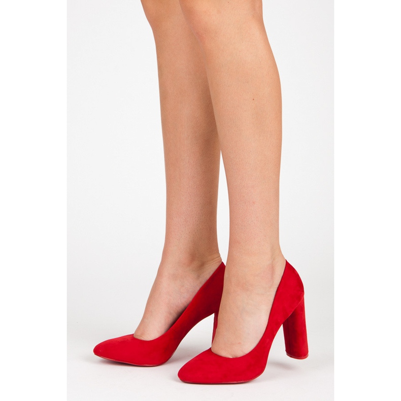 Seastar Semišové lodičky červený 2