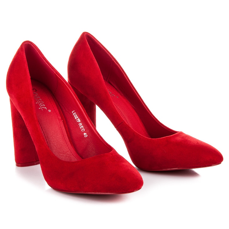 Seastar Semišové lodičky červený 1