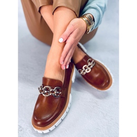 BM Platformové mokasíny od Catz Camel hnědý 2