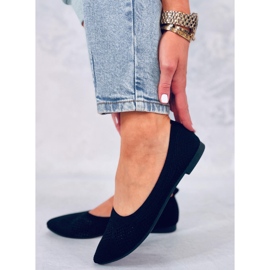 BM Prolamované baleríny Forlani Black černý 2