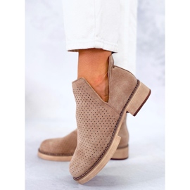 BM Prolamované jarní boty Neve Khaki béžový 2