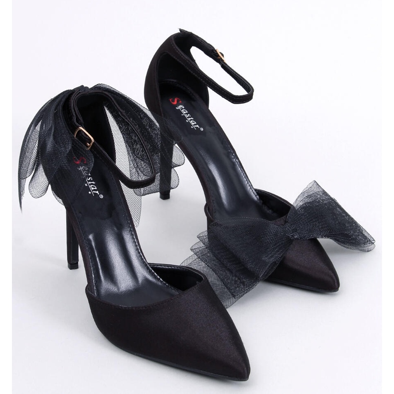 BM Špendlíky s tylovými mašlemi Sheena Black černá 1