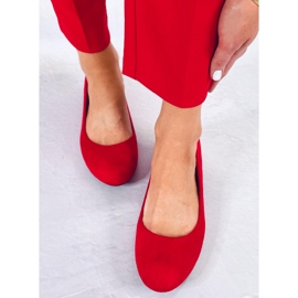 BM Baleríny Lumley Red Wedge červené 1
