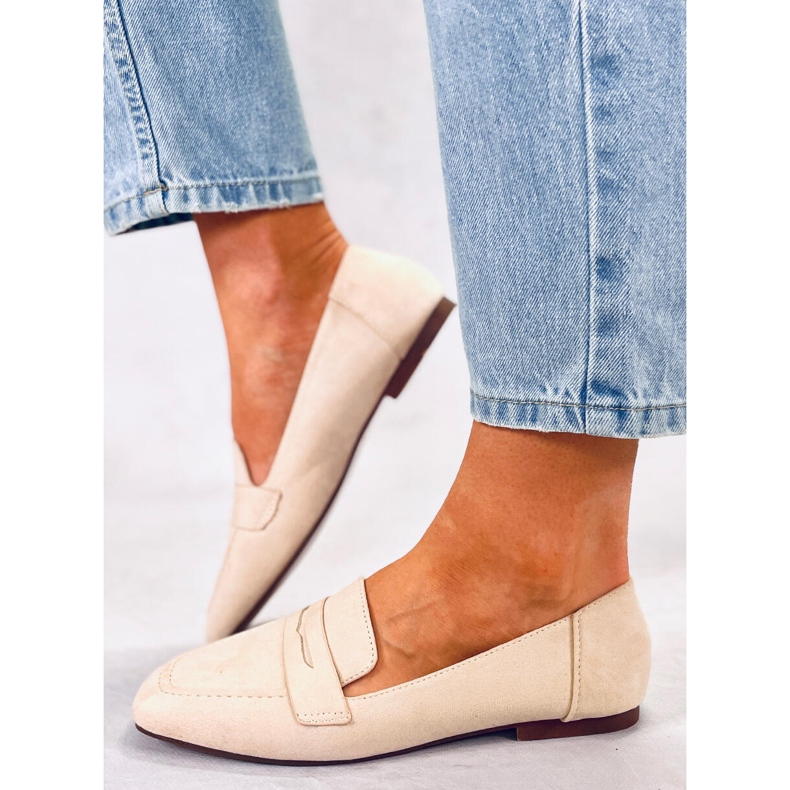Klasické semišové mokasíny třídy Béžové béžový 1 Klasické semišové mokasíny třídy Béžové béžový 1