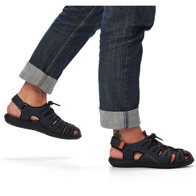 Pánské sandály Rieker 22021-14 tmavě modré modrý 1