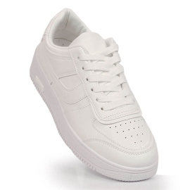 Vinceza 19431 bílé sportovní boty na platformě bílý 1