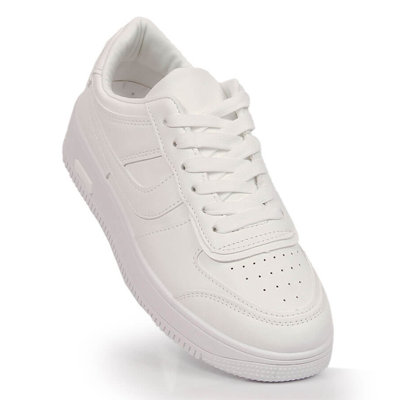 Vinceza 19431 bílé sportovní boty na platformě bílý 1