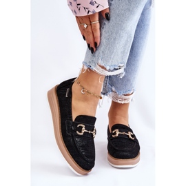 PM1 Dámské Mokasíny Na Platformě Černá Danny černý 1