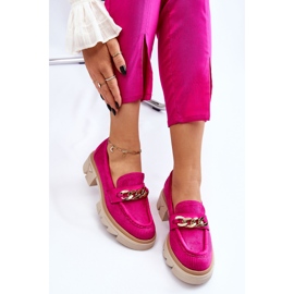Dámské mokasíny Brogues s řetízkem Fuchsia Luella růžový 2 Dámské mokasíny Brogues s řetízkem Fuchsia Luella růžový 2