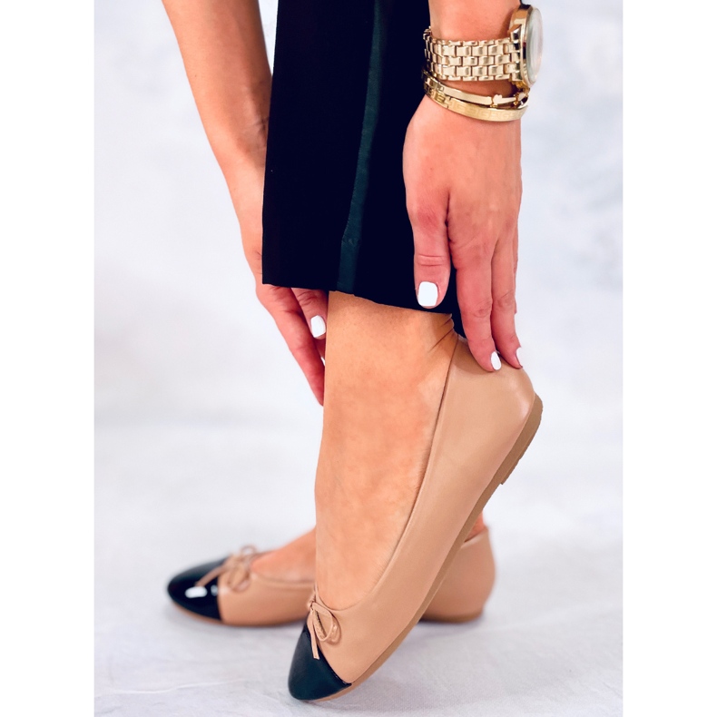 BM Dámské balerínky Chanel Gemma Nude béžový 1