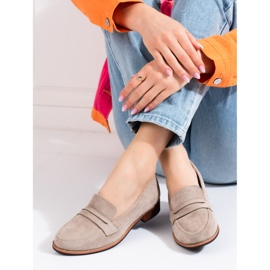 BM Dámské mokasíny Shelovet elegantní béžové béžový 2