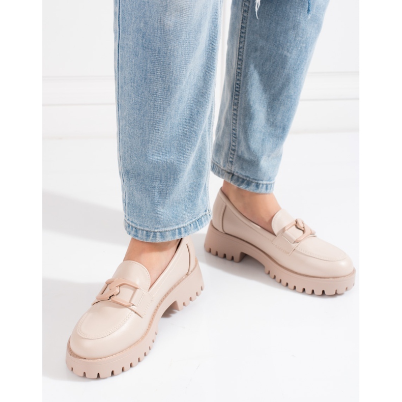 Goodin Dámské béžové boty na platformě Shelovet béžový 2