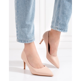 Dámské vysoké podpatky Shelovet béžová klasika béžový 1