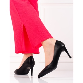 Shelovet černé klasické dámské vysoké podpatky černá 2