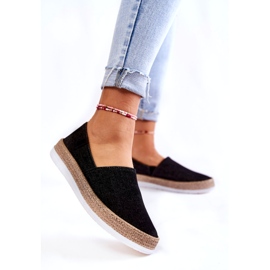 Dámské Sneakers Slip On Big Star KK276008 Černé černý 2