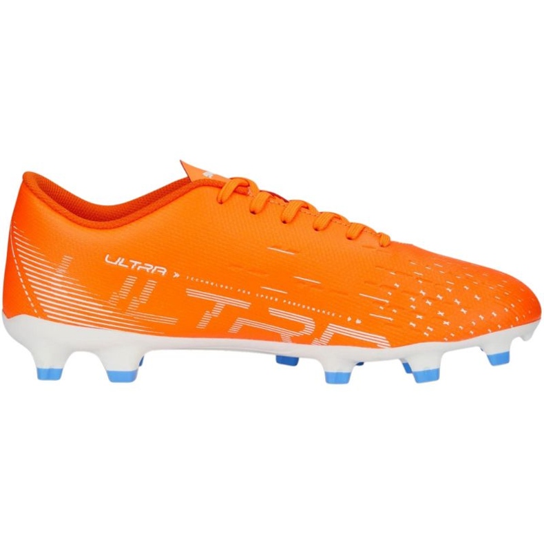 Kopačky Puma Ultra Play FG/AG 107224 01 pomerančový pomeranče a červené 1