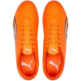 Kopačky Puma Ultra Play FG/AG 107224 01 pomerančový pomeranče a červené 2