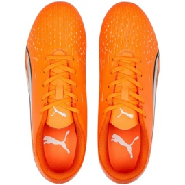 Kopačky Puma Ultra Play FG/AG 107233 01 pomerančový pomeranče a červené 2