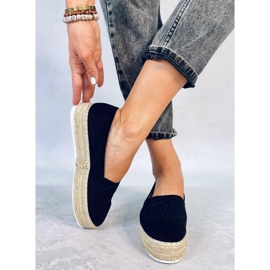 BM Wela Black Chanel espadrilky černá 1