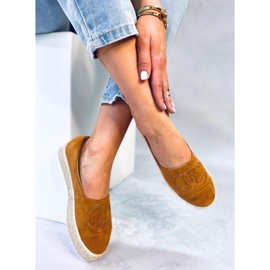 Chanelkikikiki Wela Camel espadrilky hnědý 1
