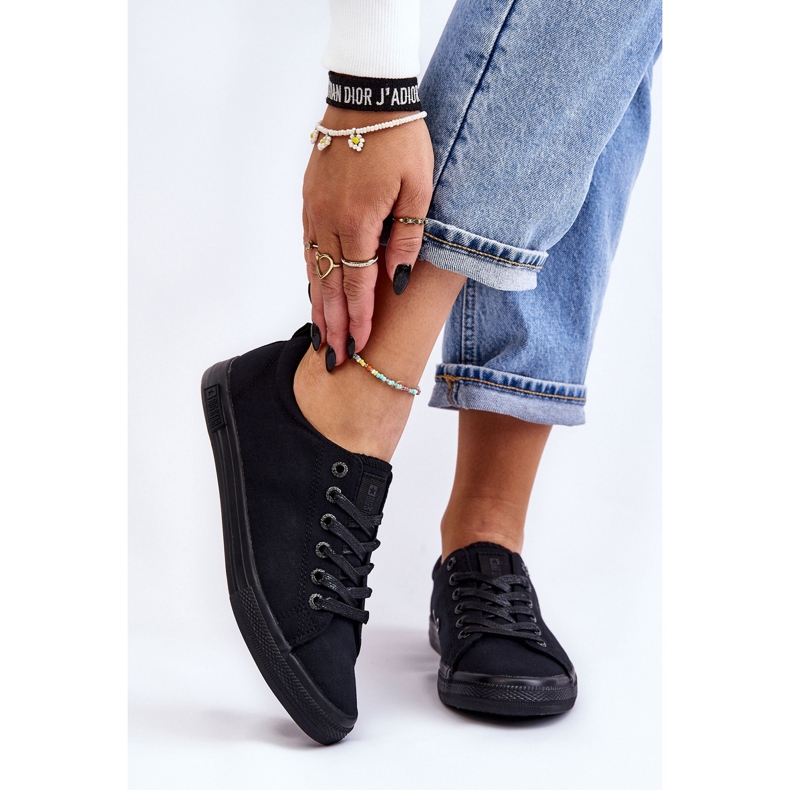 Dámské hladké nízké tenisky Big Star LL274057 černé černá 1