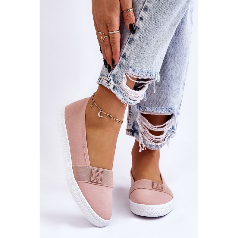 Dámské nazouvací tenisky Big Star LL274202 Nude růžový 2