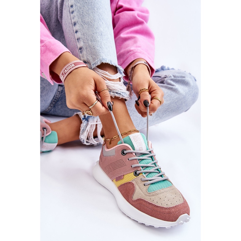 Dámské tenisky Big Star LL274422 Růžovo-béžová růžový 1