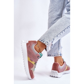 Dámské tenisky Big Star LL274422 Růžovo-béžová růžový 2