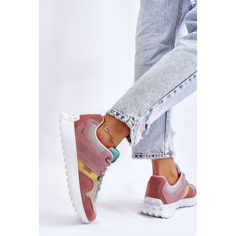 Dámské tenisky Big Star LL274422 Růžovo-béžová růžový 2