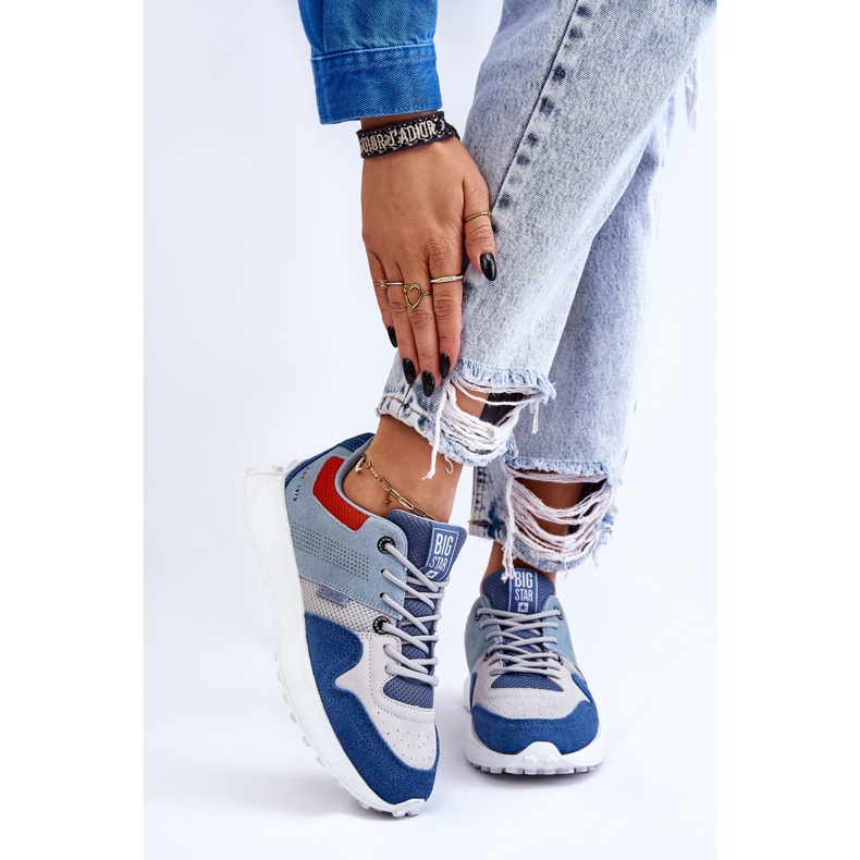Dámské tenisky Big Star LL274421 Modré modrý 2