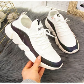 Dámská sportovní obuv petrol white Big Star FF274A052 bílý 2