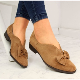 Dámské boty s béžovou mašlí Jezzi béžový 1