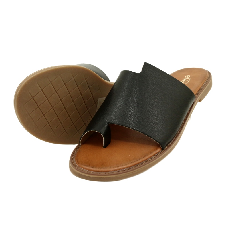Evento Black Flip-Flops Dámské flip-flops Eveno 22SD35-4586 Black černý 3