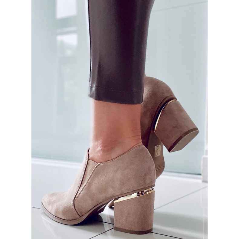 PA1 Vysoké podpatky Brenda Khaki béžový 1