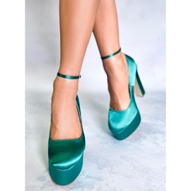 PA1 Loren Green platformové lodičky zelená 1